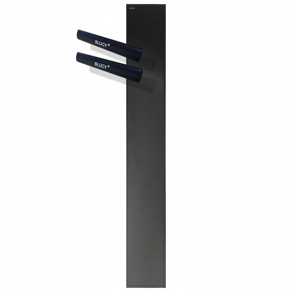 BLUGY PANEL SOLAR MONOCRISTALINO "SLIM"-NEGRO 120W CON SOPORTES PARA CAMPER Y CARAVANA