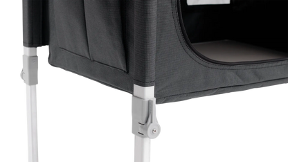 MUEBLE DE ALMACENAMIENTO DOBLE OUTWELL PADRES | ENCIMERA DE BAMBÚ | ARMARIO PLEGABLE CON PATAS AJUSTABLES