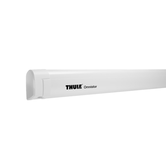 TOLDO DE PARED THULE OMNISTOR 5200 | BLANCO-GRIS MÍSTICO | CON MANIVELA | PARA AUTOCARAVANAS Y FURGONETAS