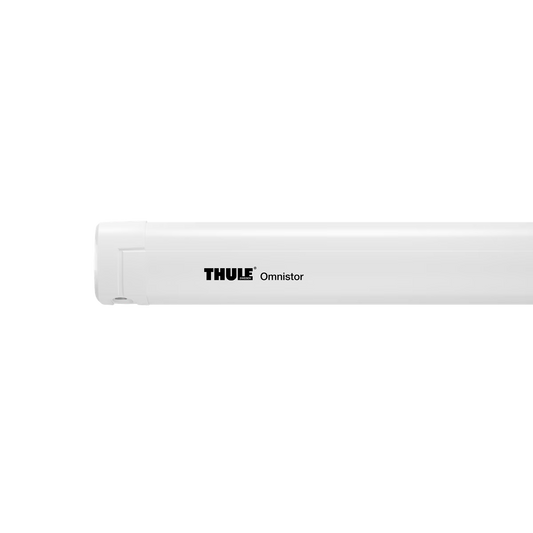 TOLDO DE PARED THULE OMNISTOR 5200 | BLANCO-GRIS MÍSTICO | CON MANIVELA | PARA AUTOCARAVANAS Y FURGONETAS