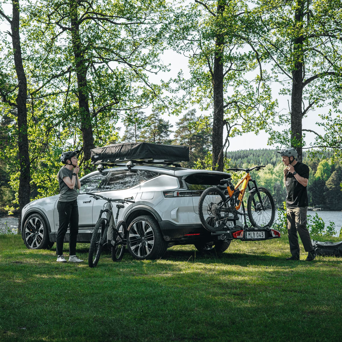 PORTABICICLETAS DE BOLA THULE VELOSPACE 2 NEGRO | HASTA 3 BICIS | APTO E-BIKES PESADAS