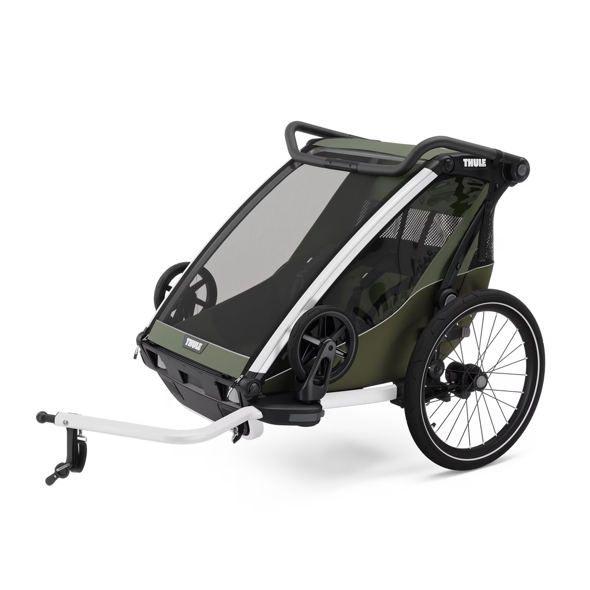 REMOLQUE DE BICICLETA Y CARRITO MULTIDEPORTE THULE CHARIOT LITE 2 | VERDE VINTAGE