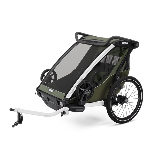 REMOLQUE DE BICICLETA Y CARRITO MULTIDEPORTE THULE CHARIOT LITE 2 | VERDE VINTAGE