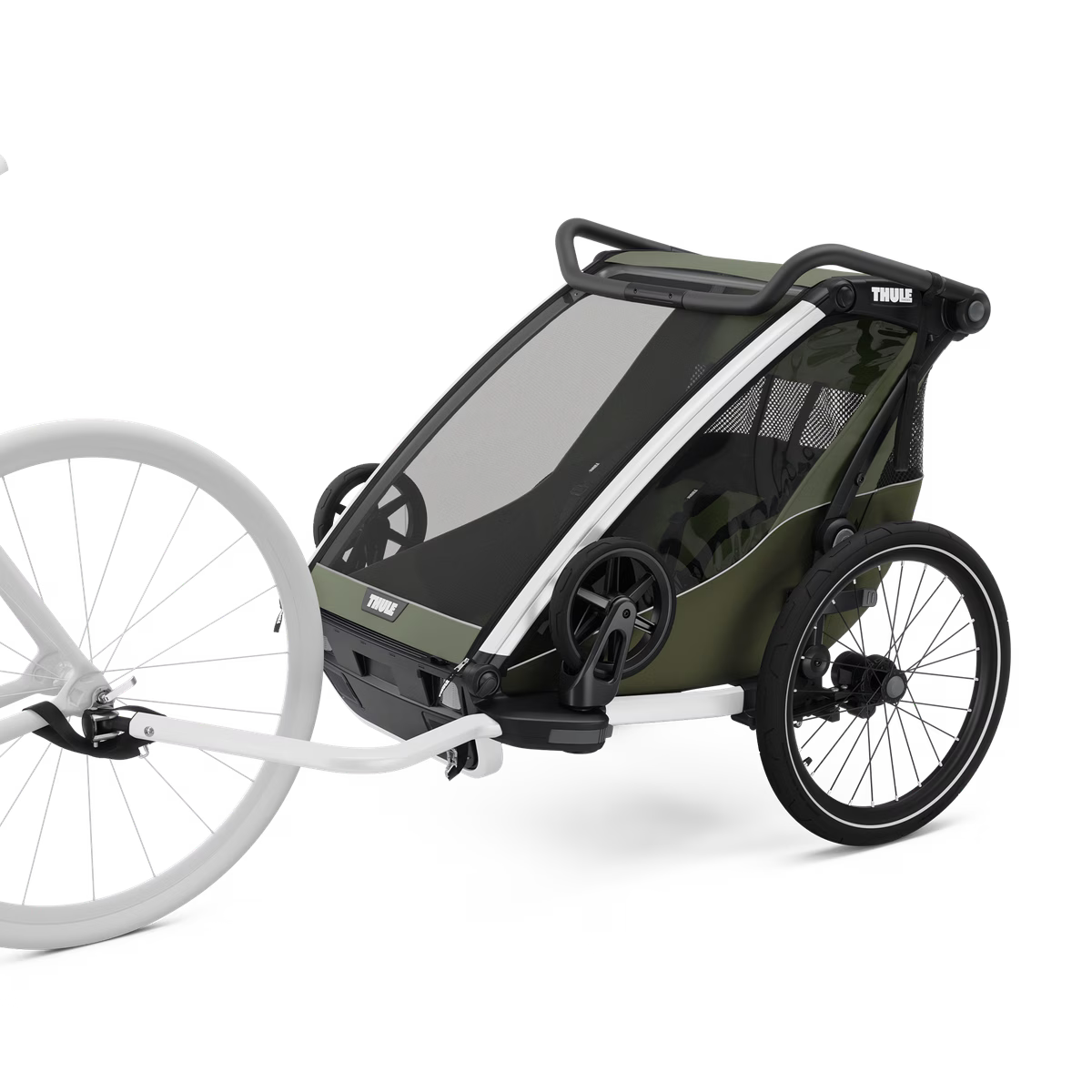 REMOLQUE DE BICICLETA Y CARRITO MULTIDEPORTE THULE CHARIOT LITE 2 | VERDE VINTAGE
