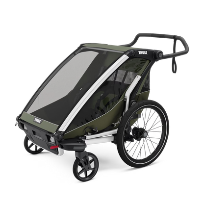 REMOLQUE DE BICICLETA Y CARRITO MULTIDEPORTE THULE CHARIOT LITE 2 | VERDE VINTAGE