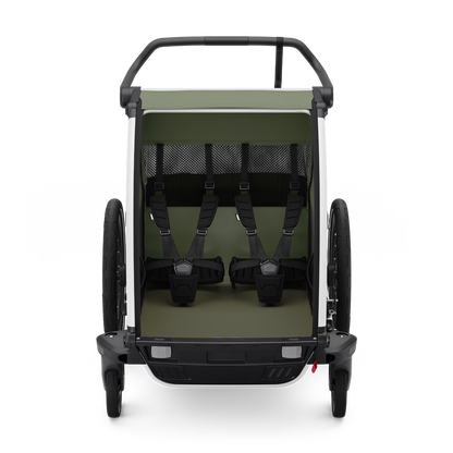 REMOLQUE DE BICICLETA Y CARRITO MULTIDEPORTE THULE CHARIOT LITE 2 | VERDE VINTAGE