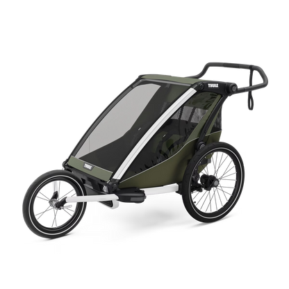 REMOLQUE DE BICICLETA Y CARRITO MULTIDEPORTE THULE CHARIOT LITE 2 | VERDE VINTAGE