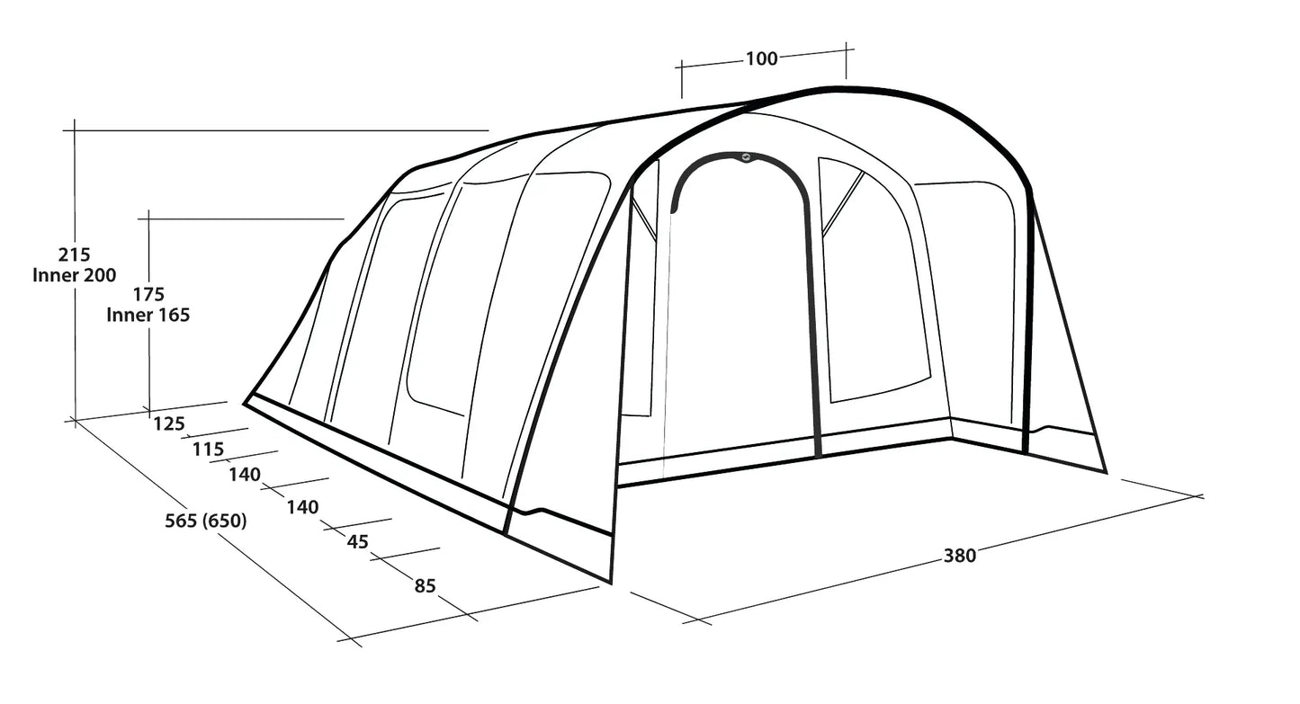 TIENDA DE CAMPAÑA HINCHABLE OUTWELL COLORADO 6 AIR | 6 PERSONAS XL
