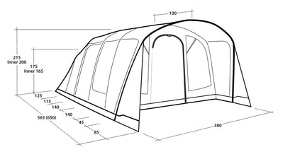 TIENDA DE CAMPAÑA HINCHABLE OUTWELL COLORADO 6 AIR | 6 PERSONAS XL