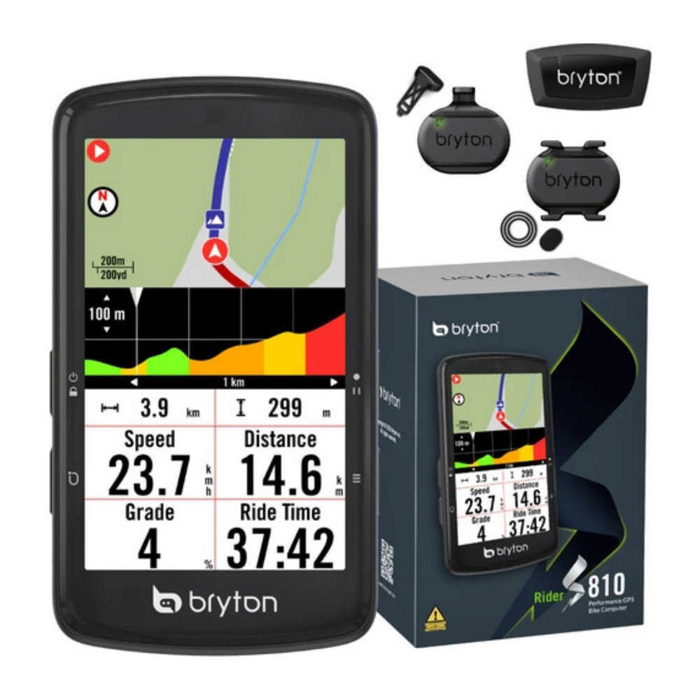 CICLOCOMPUTADOR GPS BRYTON RIDER S810T | PANTALLA TÁCTIL MULTICOLOR 3.5" | AUTONOMÍA 50H