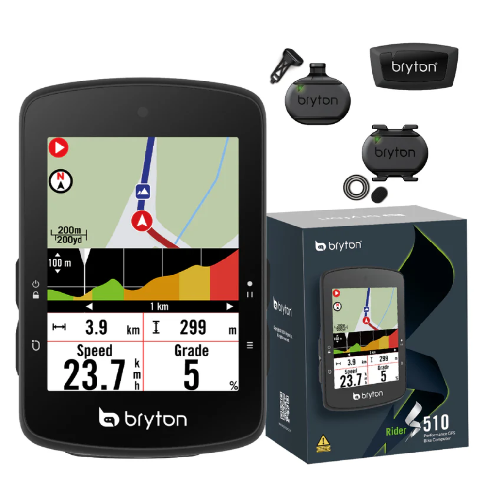 CICLOCOMPUTADOR GPS BRYTON RIDER S510T | PANTALLA TÁCTIL 2.8" | AUTONOMÍA 30H