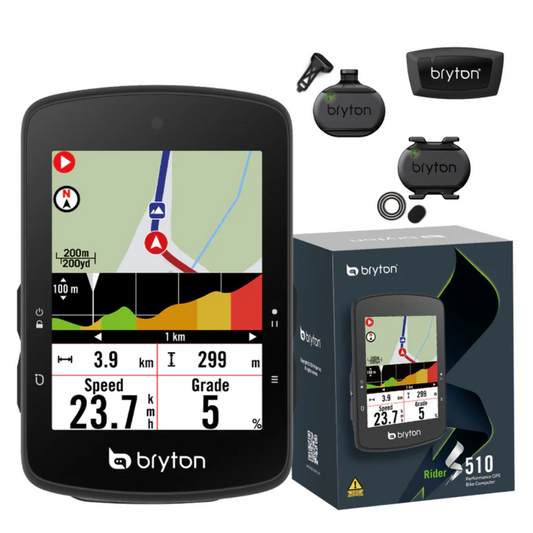 CICLOCOMPUTADOR GPS BRYTON RIDER S510T | PANTALLA TÁCTIL 2.8" | AUTONOMÍA 30H
