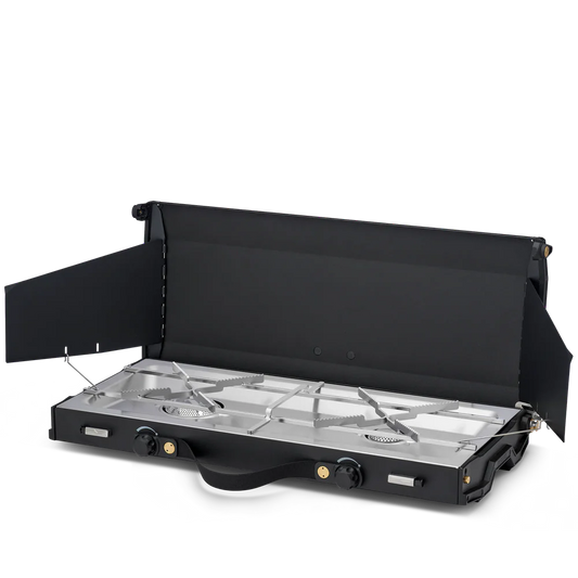 COCINA DE CAMPING DE DOBLE QUEMADOR PREMIUM ALIKA PRIMUS | DISEÑO SOCIAL 360° | 3000W + 3900W