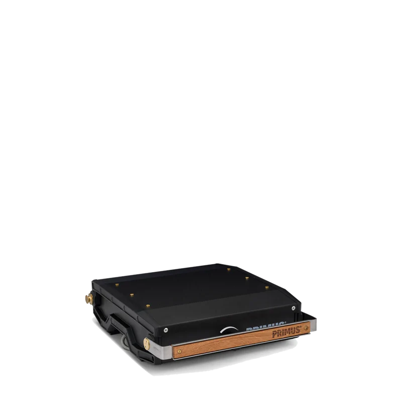 COCINA DE CAMPING PORTÁTIL MONOFUEGO PREMIUM MOJA PRIMUS | 3000W | ASA DE MADERA Y CIERRE COMPACTO