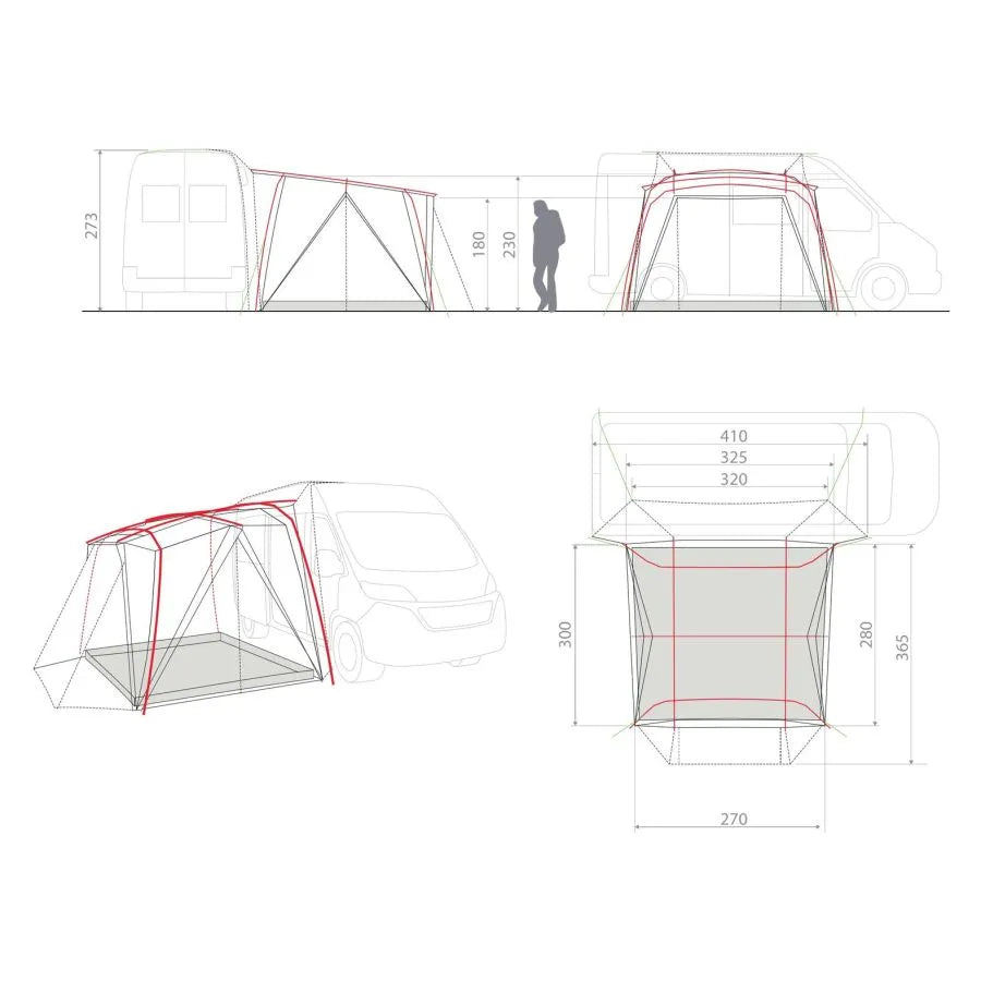 VAUDE AVANCE PARA COCHE DRIVE PAVILLON