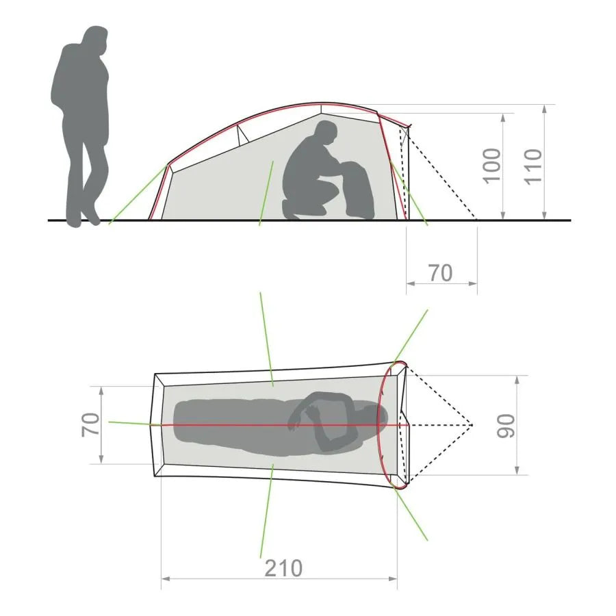 VAUDE TIENDA DE CAMPAÑA ALLROUND TAURUS 1 PERSONA