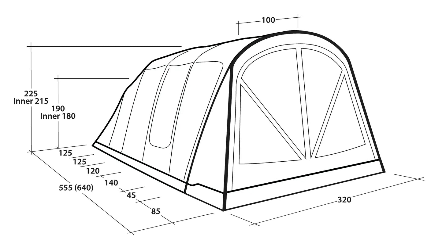 TIENDA DE CAMPAÑA HINCHABLE OUTWELL FLORIDA 5 AIR | 5 PERSONAS | SISTEMA DE LUZ 2026