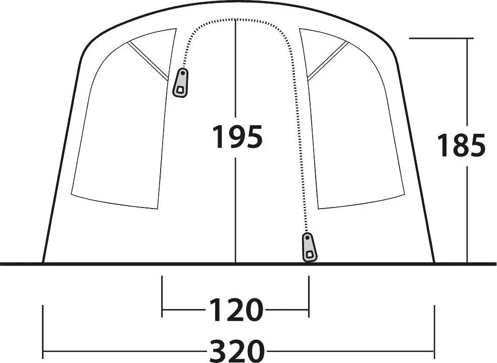 TIENDA DE CAMPAÑA HINCHABLE OUTWELL COLORADO 5 AIR | 5 PERSONAS