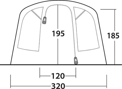 TIENDA DE CAMPAÑA HINCHABLE OUTWELL COLORADO 5 AIR | 5 PERSONAS