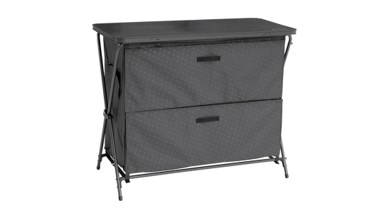 MUEBLE DE ALMACENAMIENTO PREMIUM OUTWELL | PUERTA MAGNÉTICA RÍGIDA | ARMARIO DE CAMPING PLEGABLE DE 6 ESTANTES