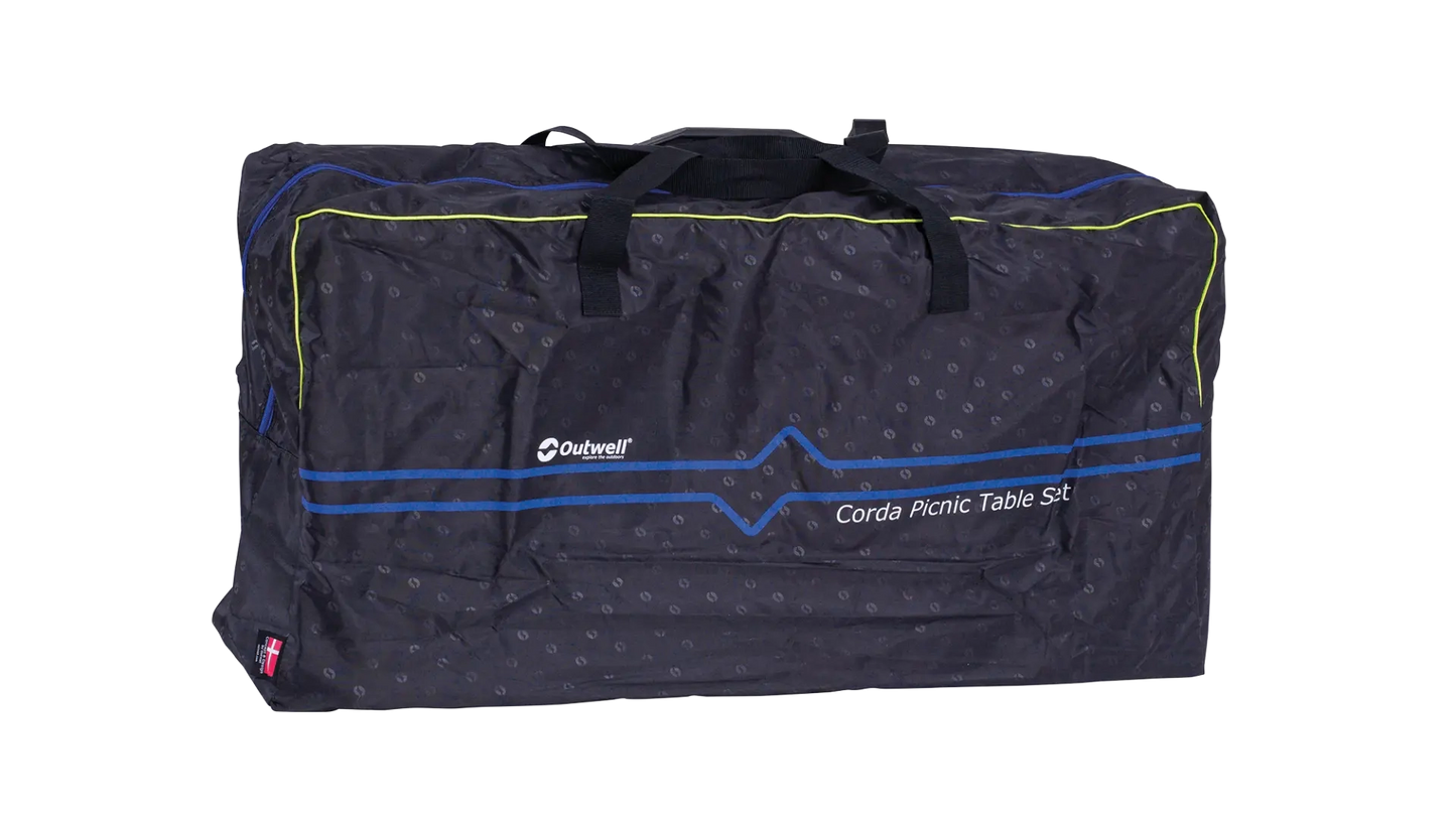 SET DE PICNIC PLEGABLE OUTWELL CORDA | MESA Y 4 SILLAS INDEPENDIENTES | IMPERMEABLE CON BOLSA DE TRANSPORTE