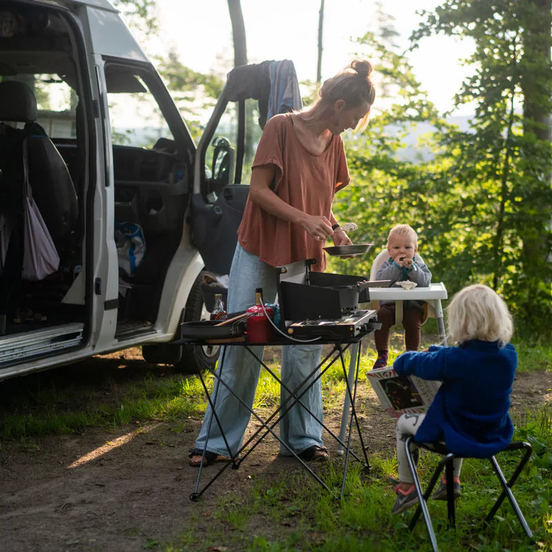 COCINA DE CAMPING DE DOBLE QUEMADOR PREMIUM ALIKA PRIMUS | DISEÑO SOCIAL 360° | 3000W + 3900W