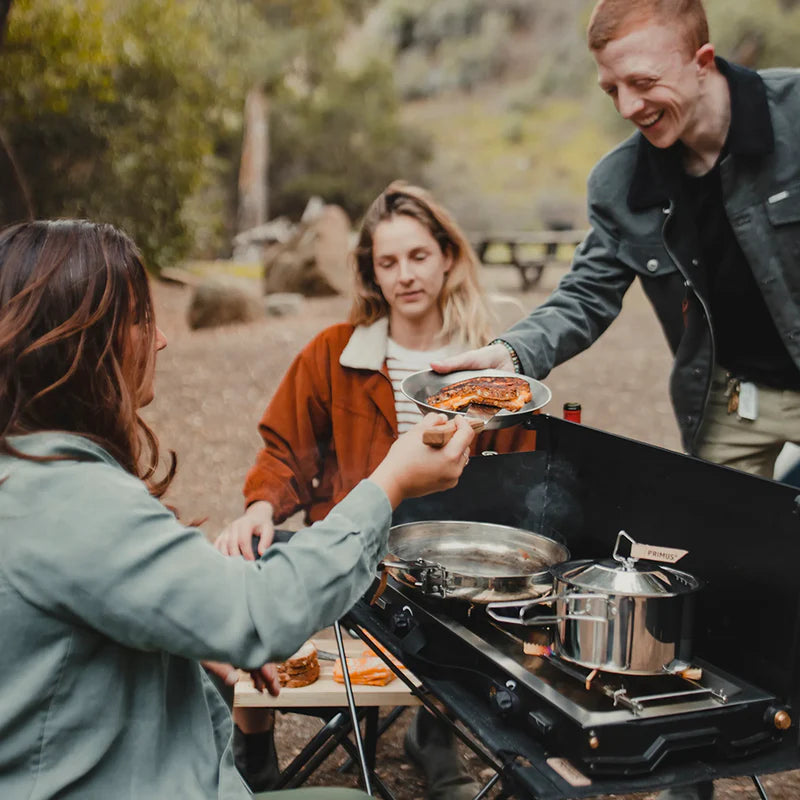 COCINA DE CAMPING DE DOBLE QUEMADOR PREMIUM ALIKA PRIMUS | DISEÑO SOCIAL 360° | 3000W + 3900W