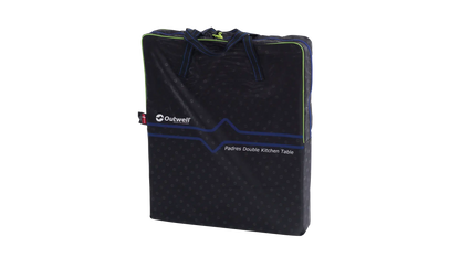 MUEBLE DE ALMACENAMIENTO DOBLE OUTWELL PADRES | ENCIMERA DE BAMBÚ | ARMARIO PLEGABLE CON PATAS AJUSTABLES