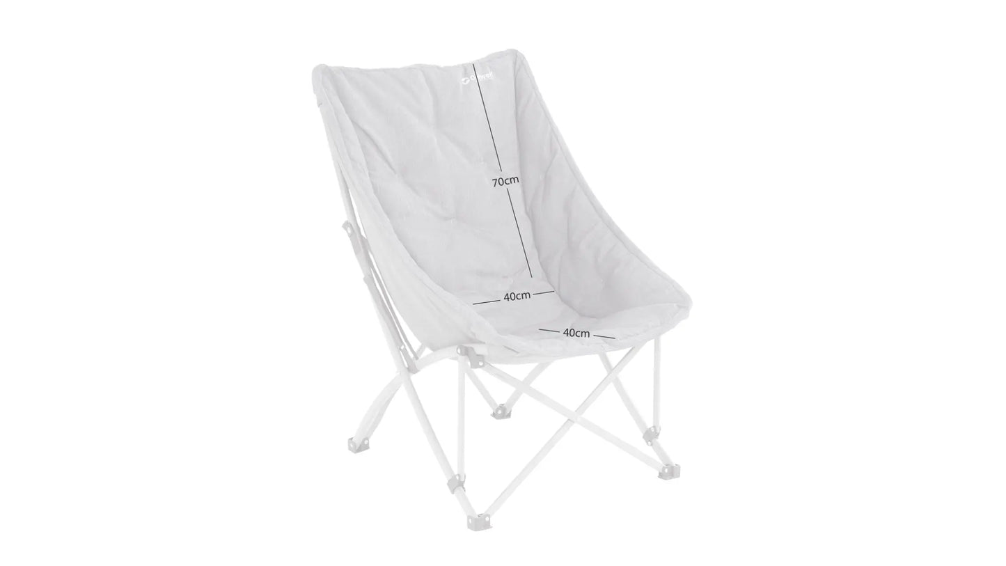 SILLA DE CAMPING ACOLCHADA OUTWELL TALLY LAKE | SOPORTA 120 KG | RESPALDO DESMONTABLE