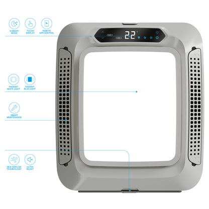 INDEL B UNIDAD INTERIOR LIGHTBOX PARA PLEIN AIRCON 12V CON LUZ LED RADIANTE