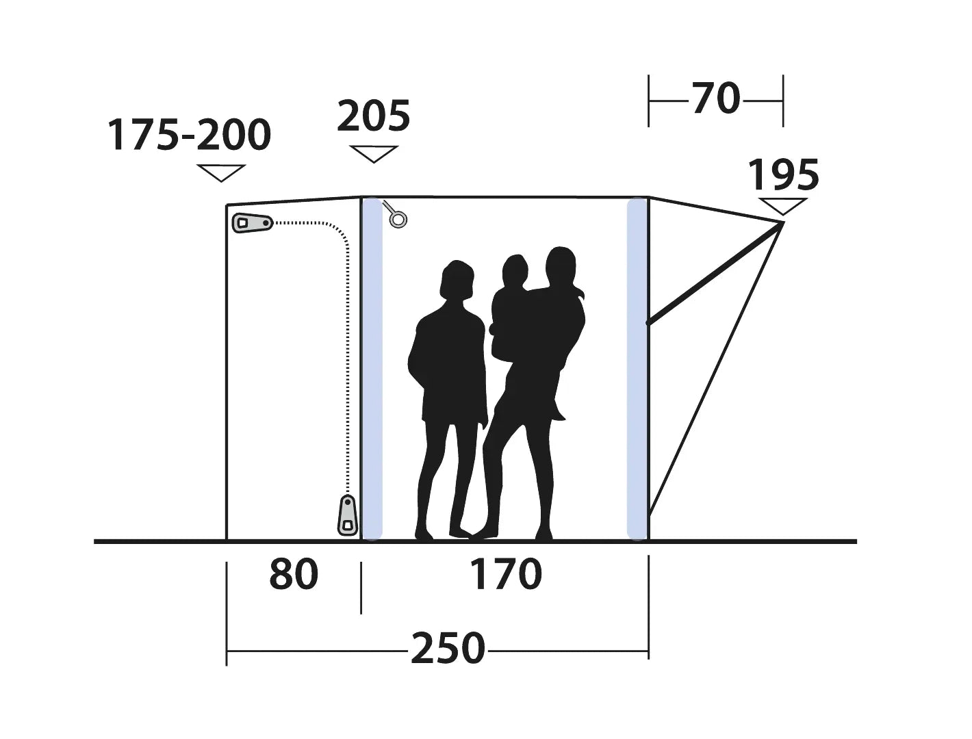 AVANCÉ INFLABLE INDEPENDIENTE OUTWELL SANTA MONICA AIR | PARA FURGONETAS Y MINIBÚS