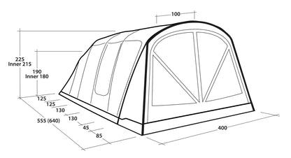 TIENDA DE CAMPAÑA HINCHABLE OUTWELL FLORIDA 6 AIR | 6 PERSONAS | SISTEMA DE LUZ 2026