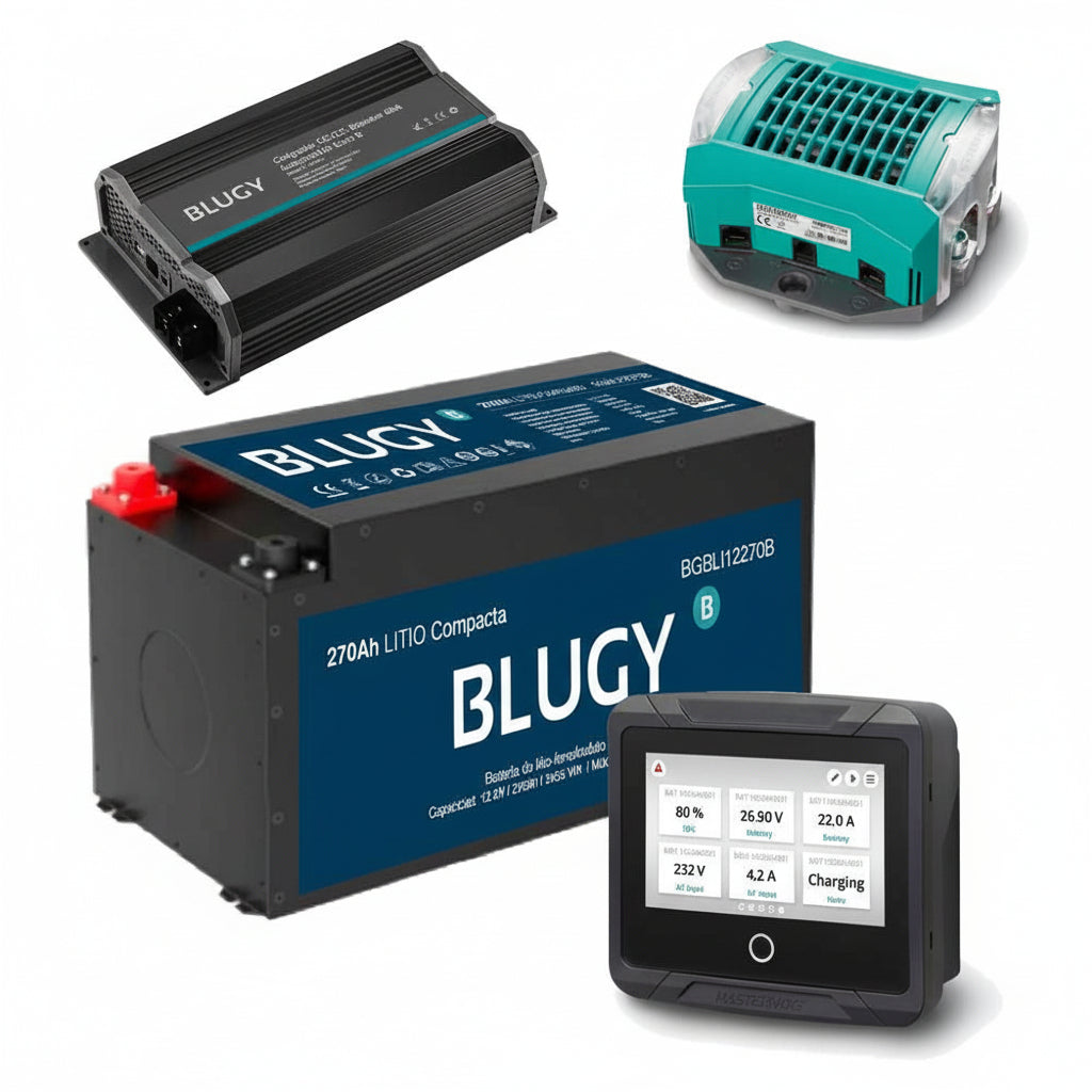 BLUGY SISTEMA ELÉCTRICO PREMIUM DE LITIO 12 V 3456 Wh CON AUTONOMÍA REAL