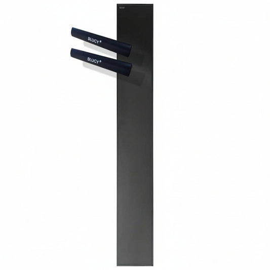 BLUGY PANEL SOLAR MONOCRISTALINO "SLIM"-NEGRO 120W CON SOPORTES PARA CAMPER Y CARAVANA