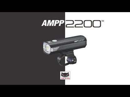 LUZ DELANTERA CATEYE AMPP2200 | 2200 LÚMENES | RECARGABLE USB-C PARA CICLISMO