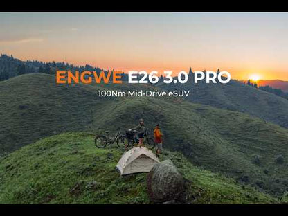 BICICLETA ELÉCTRICA eSUV ENGWE E26 3.0 PRO | MOTOR CENTRAL 100NM | DOBLE SUSPENSIÓN