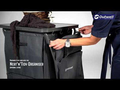MUEBLE DE ALMACENAMIENTO PREMIUM OUTWELL | PUERTA MAGNÉTICA RÍGIDA | ARMARIO DE CAMPING PLEGABLE DE 6 ESTANTES